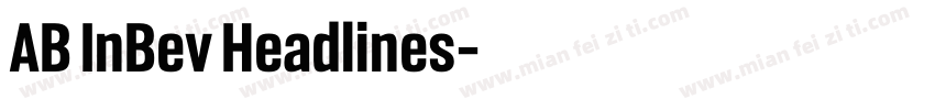 AB InBev Headlines字体转换